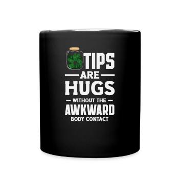 Lustiger Barkeeper Spruch Barkeeper Geschenk - Tasse einfarbig - Schwarz - Vorne