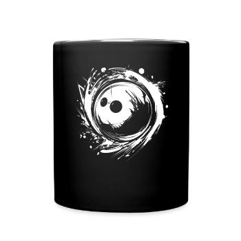 Boule de bowling - Mug uni - noir - Devant