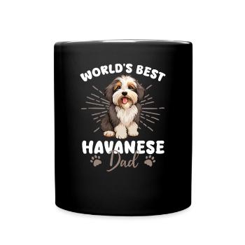 Havaneser Dog Havanese Dad - Full Colour Mug - black - Front