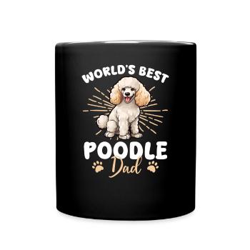 Caniche Chien Poddle Papa - Mug uni - noir - Devant