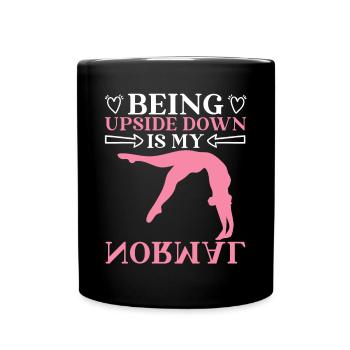 Gymnastique Gymnastique à l’envers est - Mug uni - noir - Devant