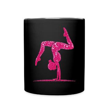 Gymnastics Gymnast Acrobatics Gymnast - Full Colour Mug - black - Front