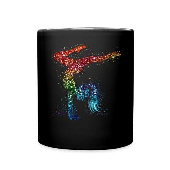 Gymnastics Gymnast Acrobatics Gymnast - Full Colour Mug - black - Front