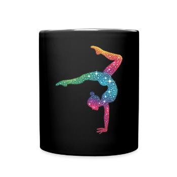Gymnastics Gymnast Acrobatics Gymnast - Full Colour Mug - black - Front