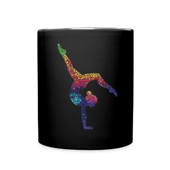 Gymnastics Gymnast Acrobatics Gymnast - Full Colour Mug - black - Front