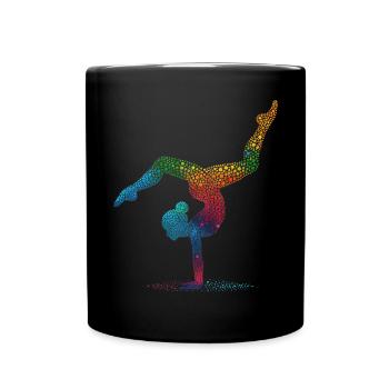 Gymnastics Gymnast Acrobatics Gymnast - Full Colour Mug - black - Front