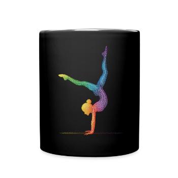 Gymnastics Gymnast Acrobatics Gymnast - Full Colour Mug - black - Front
