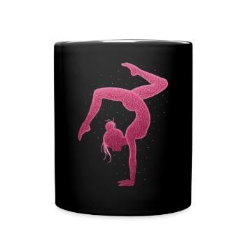 Gymnastics Gymnast Acrobatics Gymnast - Full Colour Mug - black - Front