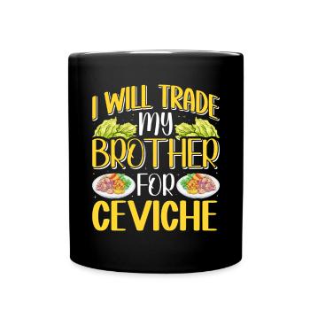 Seafood Peruvian Ceviche - Tasse einfarbig - Schwarz - Vorne