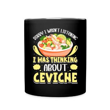 Seafood Peruvian Ceviche - Tasse einfarbig - Schwarz - Vorne