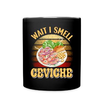 Seafood Peruvian Ceviche - Tasse einfarbig - Schwarz - Vorne