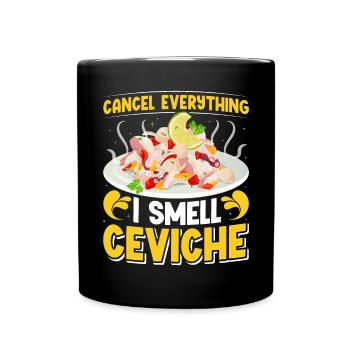 Seafood Peruvian Ceviche - Tasse einfarbig - Schwarz - Vorne