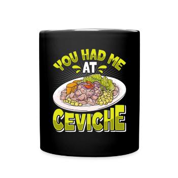 Seafood Peruvian Ceviche - Tasse einfarbig - Schwarz - Vorne