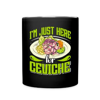 Seafood Peruvian Ceviche - Tasse einfarbig - Schwarz - Vorne