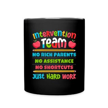 Enseignant d’intervention, Spécialiste de l’intervention - Mug uni - noir - Devant