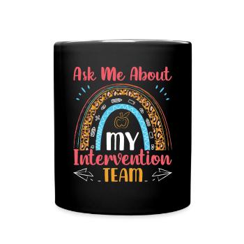 Enseignant d’intervention, Spécialiste de l’intervention - Mug uni - noir - Devant