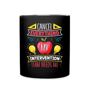 Enseignant d’intervention, Spécialiste de l’intervention - Mug uni - noir - Devant