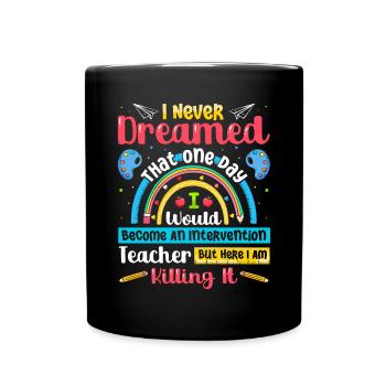 Enseignant d’intervention, Spécialiste de l’intervention - Mug uni - noir - Devant