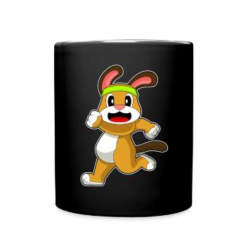 Dog Jogger Jogging Sport - Full Colour Mug - black - Front