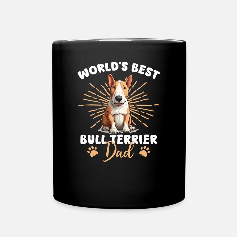 Bullterrier Groovy Bull Terrier Papa - Mug uni - noir