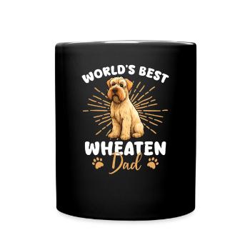 Irish Soft Coated Wheaten Terrier Wheaten Dad - Tasse einfarbig - Schwarz - Vorne