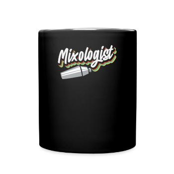 Lustiger Barkeeper Spruch Barkeeper Geschenk - Tasse einfarbig - Schwarz - Vorne