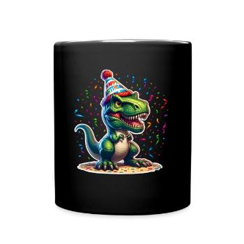 Dinosaure Anniversaire Dino T Rex - Mug uni - noir - Devant