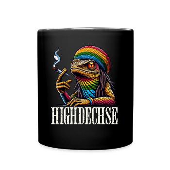 Haut lézard - Mug uni - noir - Devant