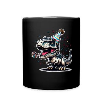 Dinosaure Anniversaire Dino T Rex - Mug uni - noir - Devant