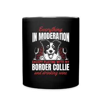 Border Collie Lover Border Collie Dog Lover - Mug uni - noir - Devant