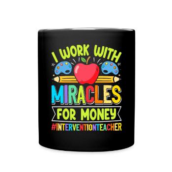 Enseignant d’intervention, Spécialiste de l’intervention - Mug uni - noir - Devant