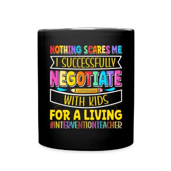 Enseignant d’intervention, Spécialiste de l’intervention - Mug uni - noir - Devant