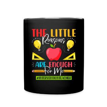 Enseignant d’intervention, Spécialiste de l’intervention - Mug uni - noir - Devant