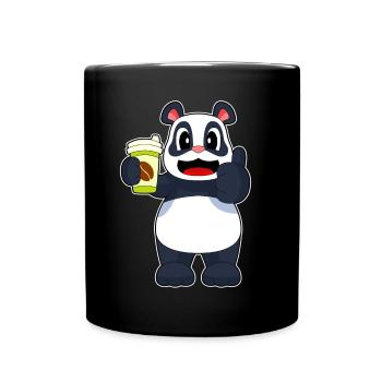Tasse Panda Coffee à emporter - Mug uni - noir - Devant