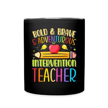 Enseignant d’intervention, Spécialiste de l’intervention - Mug uni - noir - Devant