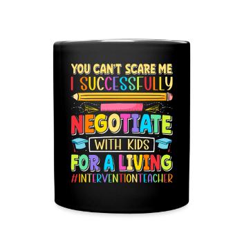 Enseignant d’intervention, Spécialiste de l’intervention - Mug uni - noir - Devant