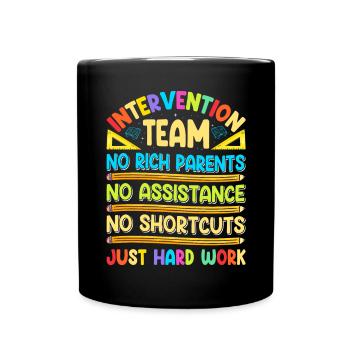 Enseignant d’intervention, Spécialiste de l’intervention - Mug uni - noir - Devant
