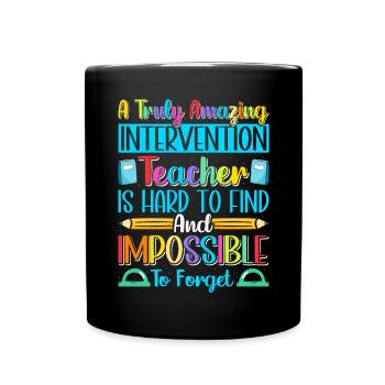 Enseignant d’intervention, Spécialiste de l’intervention - Mug uni - noir - Devant