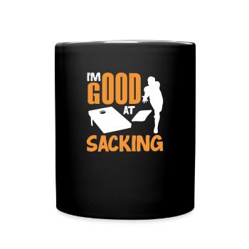 Funny Cornhole Player Gift - Full Colour Mug - black - Front
