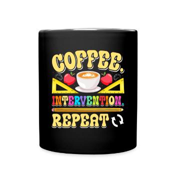 Enseignant d’intervention, Spécialiste de l’intervention - Mug uni - noir - Devant