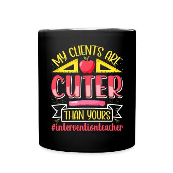 Enseignant d’intervention, Spécialiste de l’intervention - Mug uni - noir - Devant