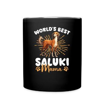 Lévrier persan Groovy Saluki mama - Mug uni - noir - Devant