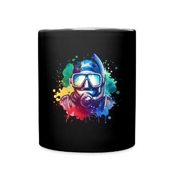Plongeurs - Mug uni - noir - Devant