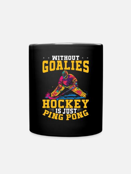 Eishockey Torwart Eishockey Torhüter - Tasse einfarbig - Schwarz