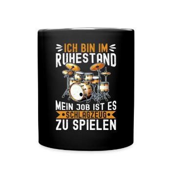 Batteur Batteur Percussion Musiciens - Mug uni - noir - Devant