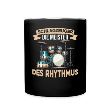 Batteur Batteur Percussion Musiciens - Mug uni - noir - Devant
