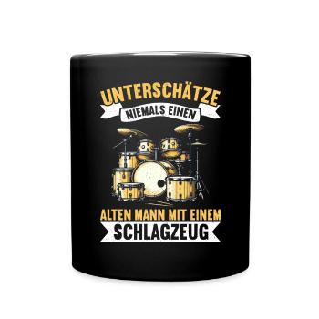 Batteur Batteur Percussion Musiciens - Mug uni - noir - Devant