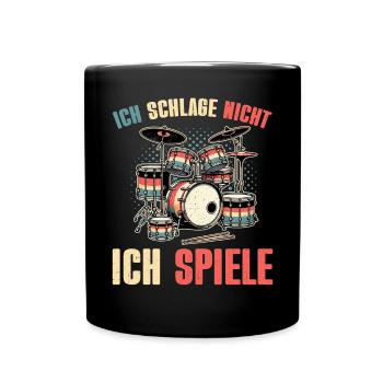 Batteur Batteur Percussion Musiciens - Mug uni - noir - Devant