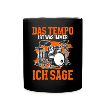Batteur Batteur Percussion Musiciens - Mug uni - noir - Devant