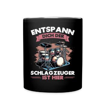 Batteur Batteur Percussion Musiciens - Mug uni - noir - Devant